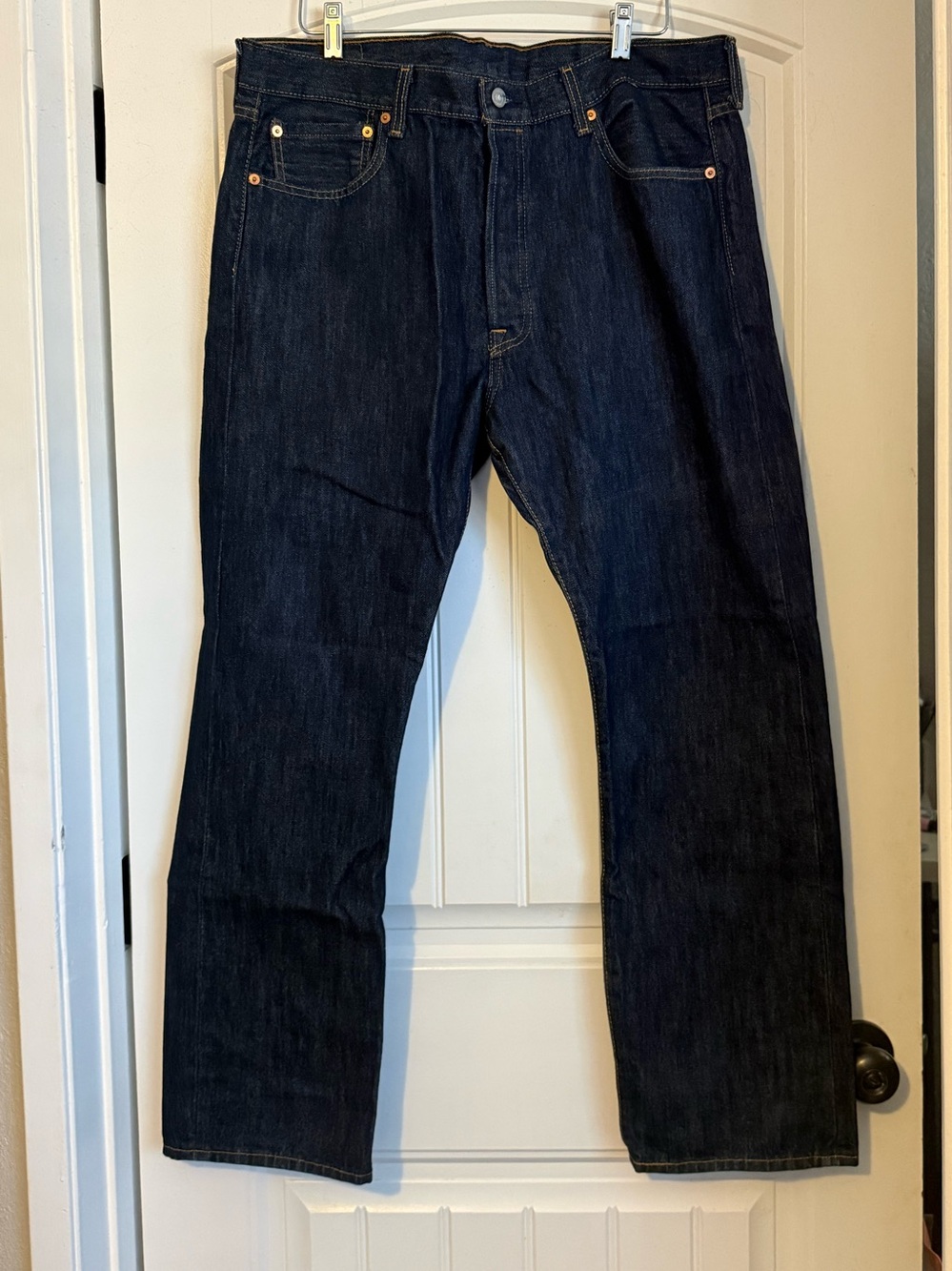 Levi's dark wash 501 never worn jeans